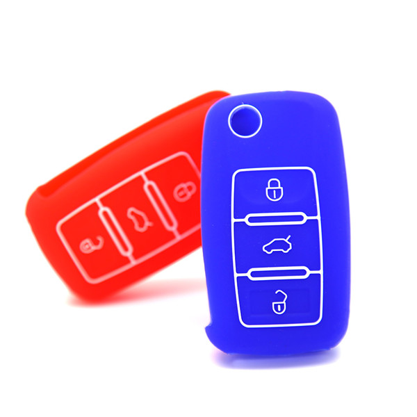 Volkswagen Jetta car Key Cover|Case|protector|skin without logo,3buttons,completely natural silicone.