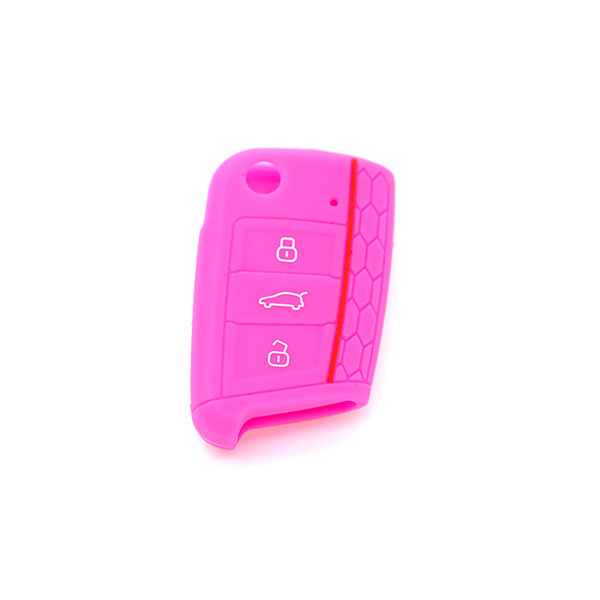Golf7 car key cover,purple, 3 buttons.