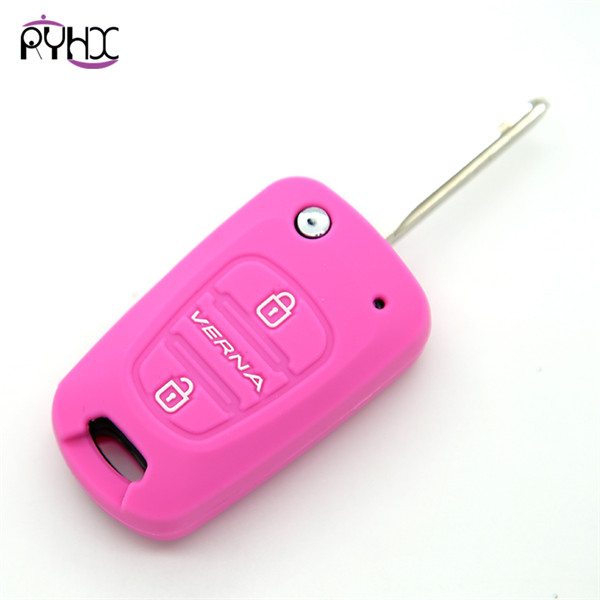 Hyundai new Elantra key covers|cases|protectors|skins with logo,2 buttons,a variety of colors,completely natural silicone
