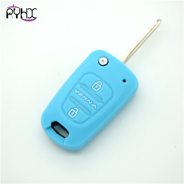 Hyundai new Elantra key covers|cases|protectors|skins with logo,2 buttons,a variety of colors,completely natural silicone