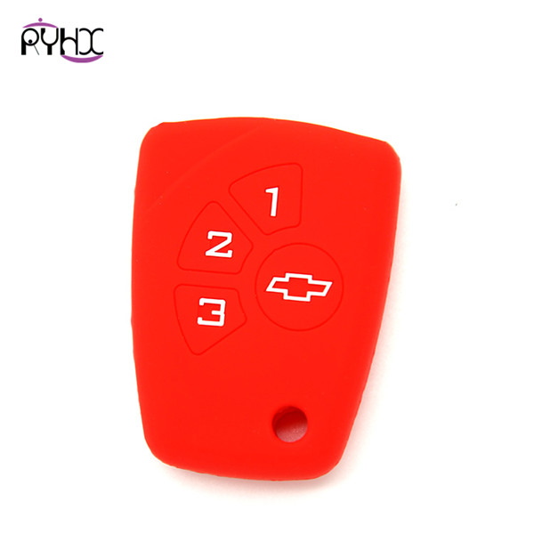 Chevrolet custom key covers|cases|protectors|skins without logo,3 buttons,a variety of colors,completely natural silicone.