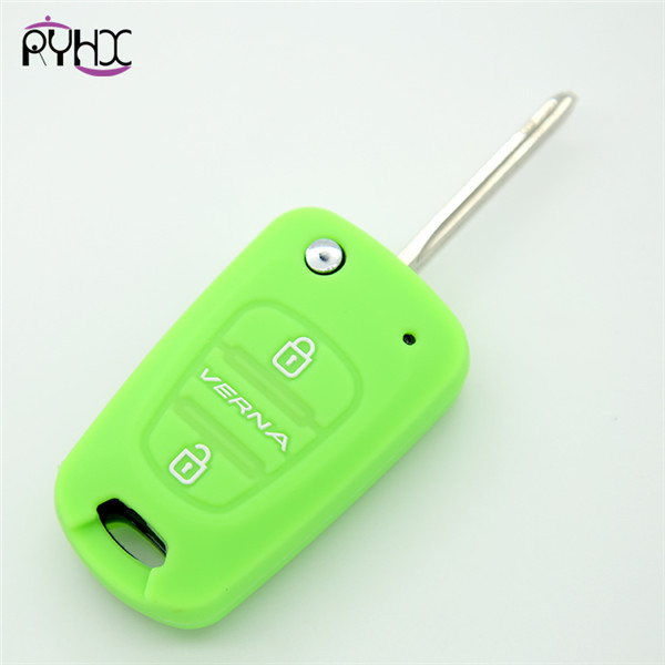 Hyundai new Elantra key covers|cases|protectors|skins with logo,2 buttons,a variety of colors,completely natural silicone
