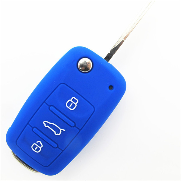 Volkswagen Beetle car Key Cover|Case|protector|skin with logo,3 buttons and silicone.