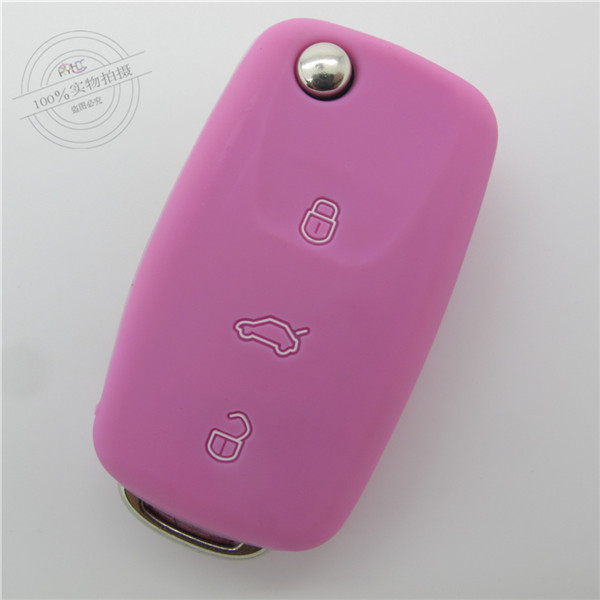 Volkswagen generic car key cover |Case|protector|skin with logo,3 buttons,completely natural silicone.