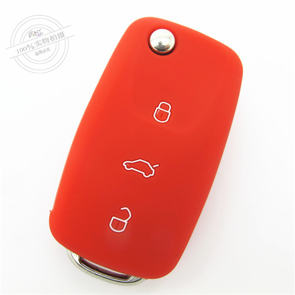 Volkswagen generic car key cover |Case|protector|skin with logo,3 buttons,completely natural silicone.
