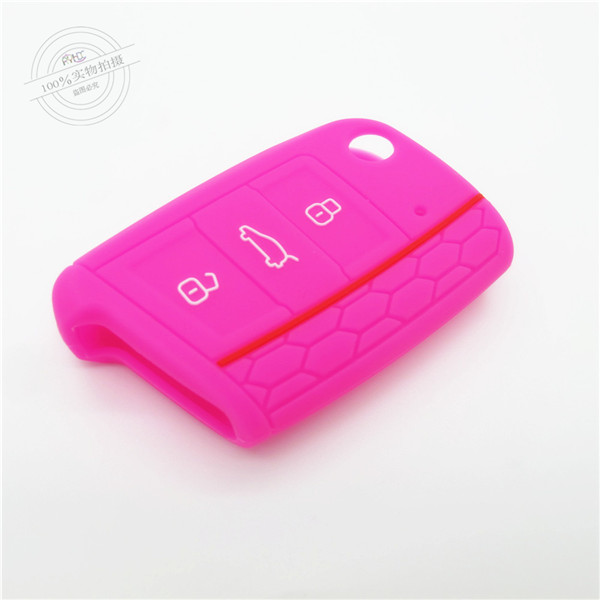  Golf7 car key cover,glow green in the dark,3 buttons.