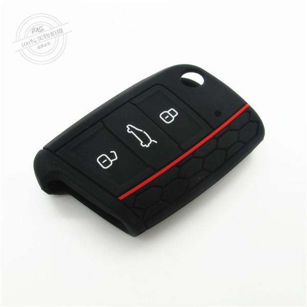  Golf7 car key cover,glow green in the dark,3 buttons.