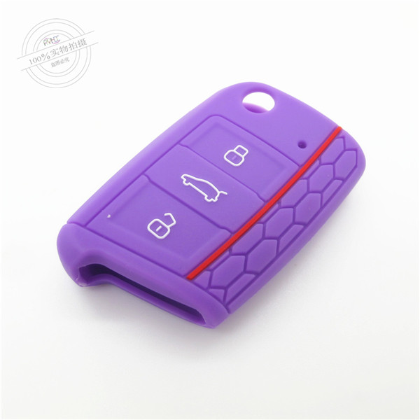  Golf7 car key cover,glow green in the dark,3 buttons.