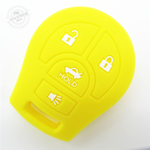 Nissan SYLPHY key fob covers|cases|protectors|skins with logo for Tiida|March|Sunnykey ,4 buttons,a variety of colors,completely natural silicone.