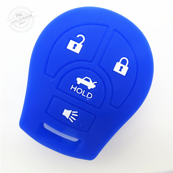 Nissan SYLPHY key fob covers|cases|protectors|skins with logo for Tiida|March|Sunnykey ,4 buttons,a variety of colors,completely natural silicone.