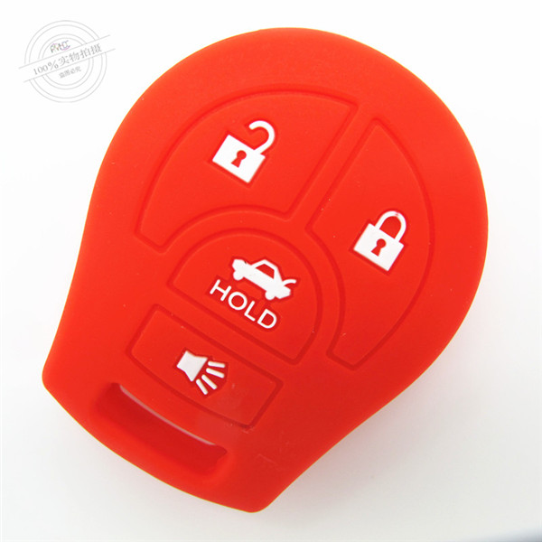 Nissan SYLPHY key fob covers|cases|protectors|skins with logo for Tiida|March|Sunnykey ,4 buttons,a variety of colors,completely natural silicone.