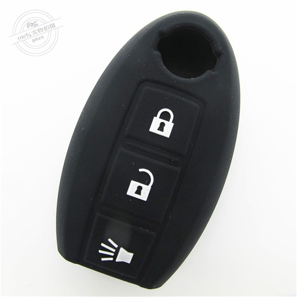 Nissan MARCH key fob covers|cases|protectors|skins with logo for Livina|Tiida|Qashqai ,3 buttons,a variety of colors,completely natural silicone.