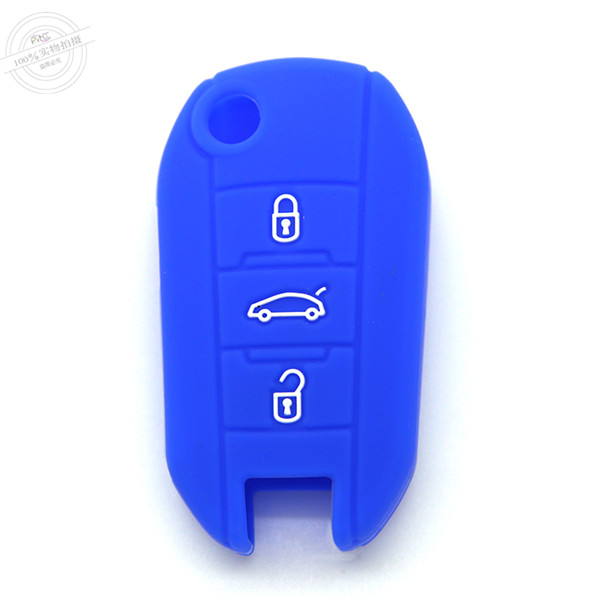  Peogeot 308 key fob covers|cases|protectors|skins with logo,3 buttons,a variety of colors,completely natural silicone.