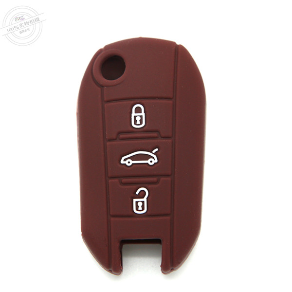  Peogeot 308 key fob covers|cases|protectors|skins with logo,3 buttons,a variety of colors,completely natural silicone.