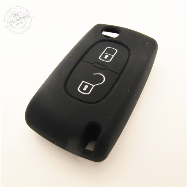 Peogeot  207 key fob covers|cases|protectors|skins without logo,2 buttons,a variety of colors,completely natural silicone.