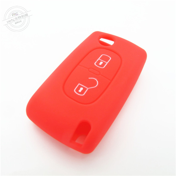 Peogeot  207 key fob covers|cases|protectors|skins without logo,2 buttons,a variety of colors,completely natural silicone.