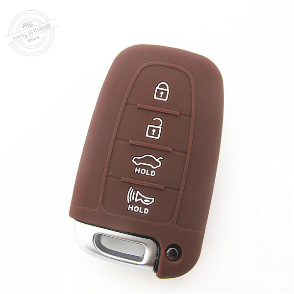 Hyundai IX35 key fob covers|cases|protectors|skins with logo for New Sonata|Sonata|NFC|Equus|ROHENS|Coupe,4 buttons,a variety of colors,completely natural silicone.