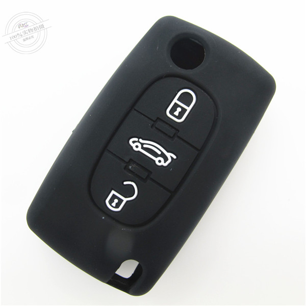  Peogeot 407 key fob covers|cases|protectors|skins without logo for  Peogeot 307|308|408,3 buttons,a variety of colors,completely natural silicone.