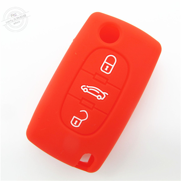  Peogeot 407 key fob covers|cases|protectors|skins without logo for  Peogeot 307|308|408,3 buttons,a variety of colors,completely natural silicone.