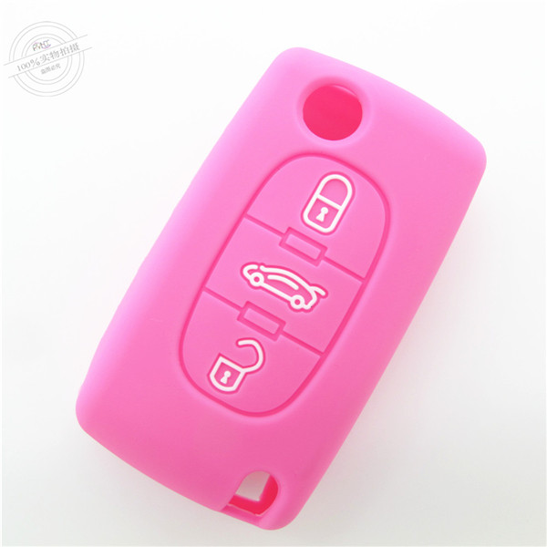  Peogeot 407 key fob covers|cases|protectors|skins without logo for  Peogeot 307|308|408,3 buttons,a variety of colors,completely natural silicone.