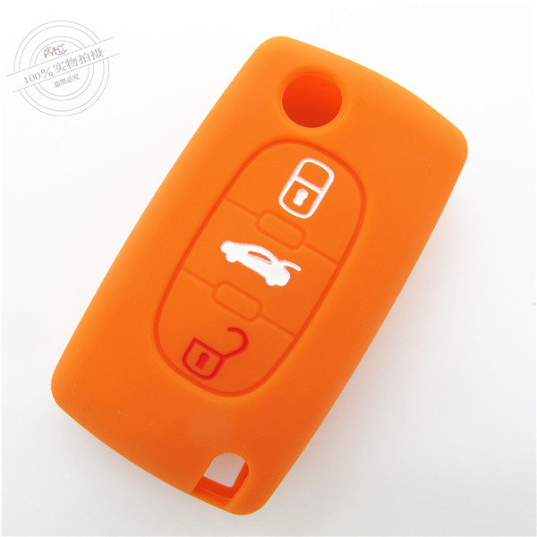 Peogeot 308 car key covers|cases|protectors|skins without logo for Peogeot 307|407|408,3 buttons,a variety of colors,completely natural silicone.