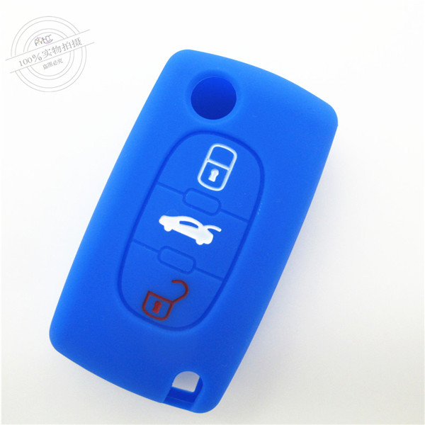 Peogeot 308 car key covers|cases|protectors|skins without logo for Peogeot 307|407|408,3 buttons,a variety of colors,completely natural silicone.