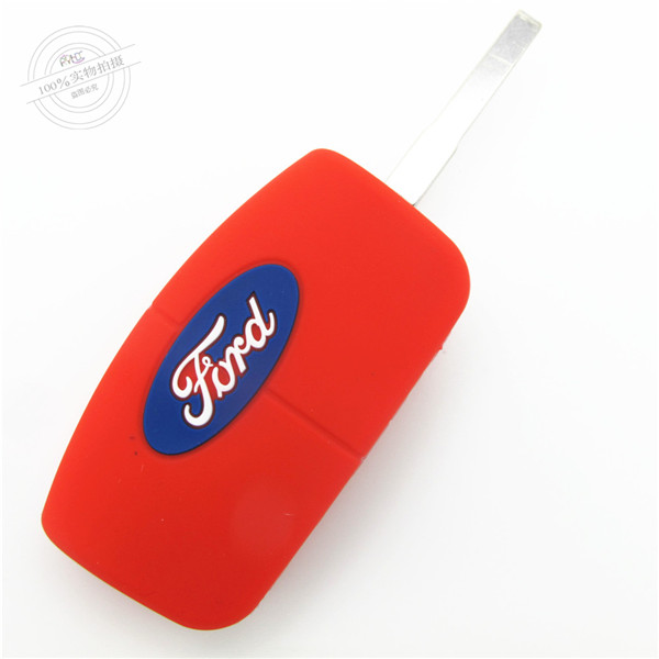 Ford Focus key fob covers|cases|protectors|skins with logo for Ecosport|New Fiestav|Old Mondeo|New Focus|New Fiesta,3 buttons,a variety of colors,completely natural silicone.