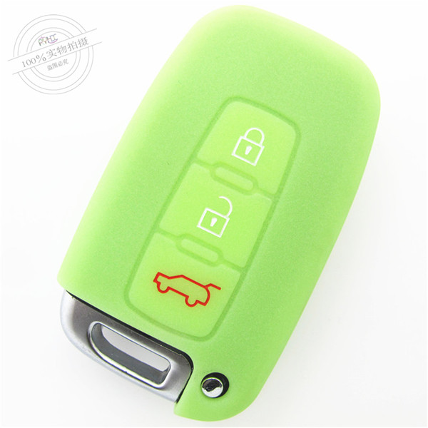 Hyundai Tucson IX35 key fob covers|cases|protectors|skins with logo for Santa Fe IX45,3 buttons,a variety of colors,completely natural silicone.