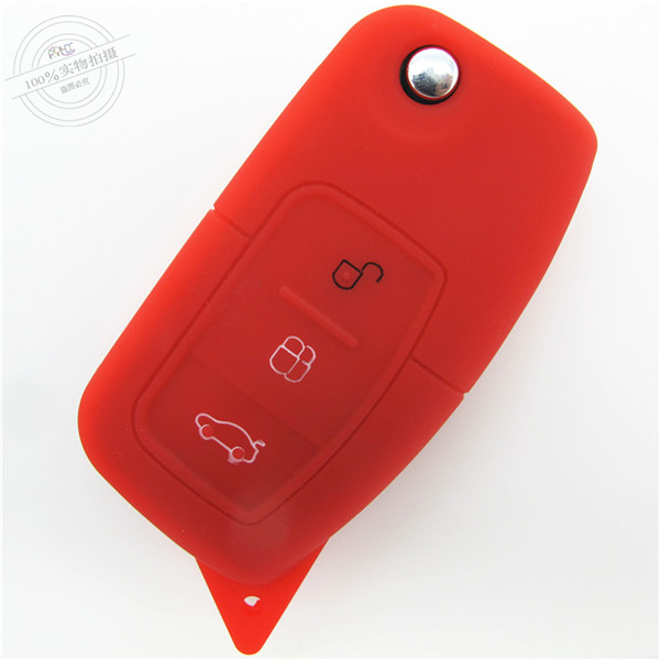  Ford Fiesta key fob covers|cases|protectors|skins with logo for Focus ,3 buttons,a variety of colors,completely natural silicone.