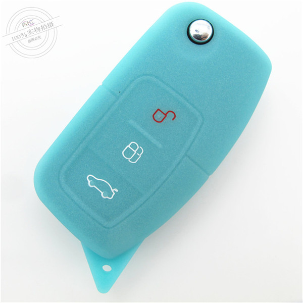  Ford Fiesta key fob covers|cases|protectors|skins with logo for Focus ,3 buttons,a variety of colors,completely natural silicone.