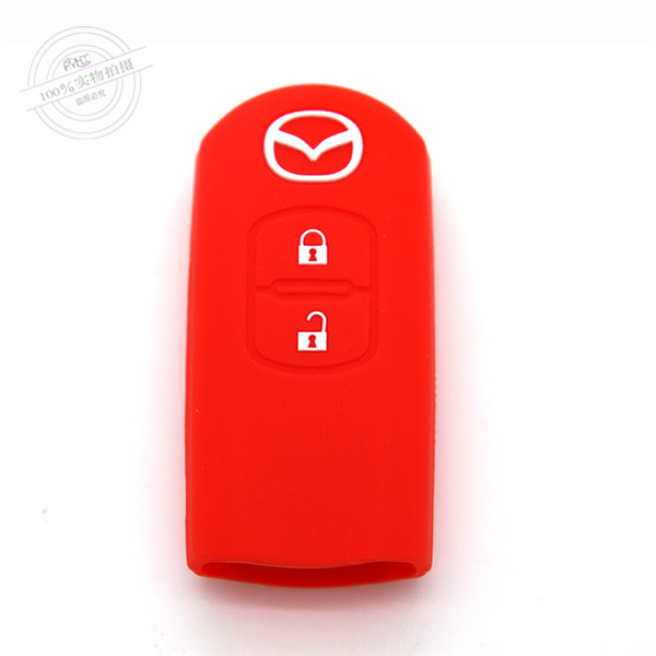 Mazda M3 car key covers|cases|protectors|skins with logo for Mazda M6,2 buttons,blue,completely natural silicone.