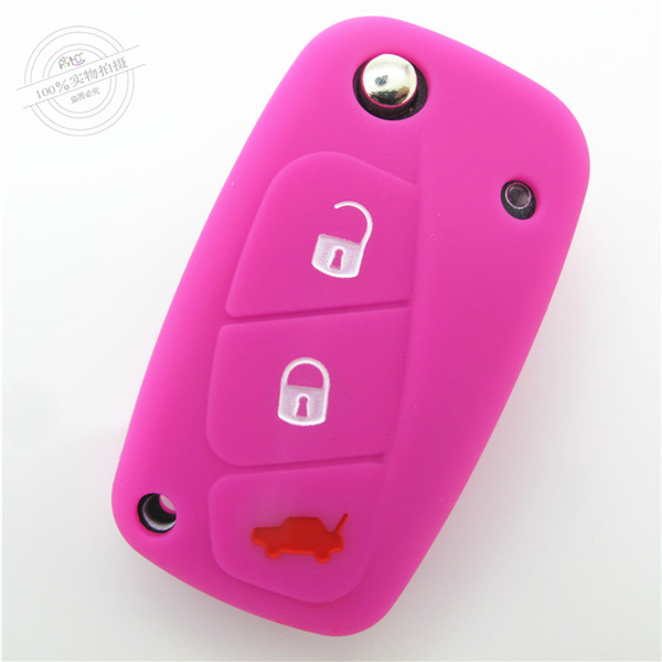 Fiat panda key fob covers|cases|protectors|skins with logo,8 colors,completely natural silicone.