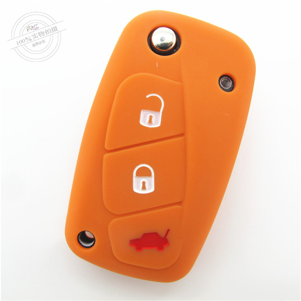 Fiat panda key fob covers|cases|protectors|skins with logo,8 colors,completely natural silicone.