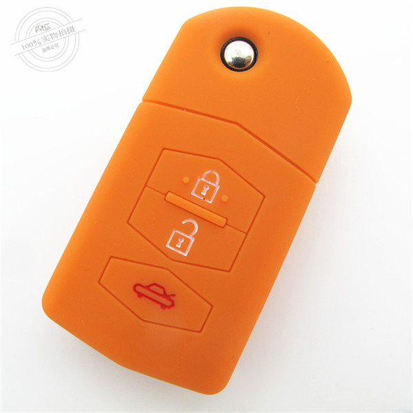 Mazda M6 key cases|covers|protectors|skins with logo for Mazda M3,3 buttons,a variety of colors,completely natural silicone.