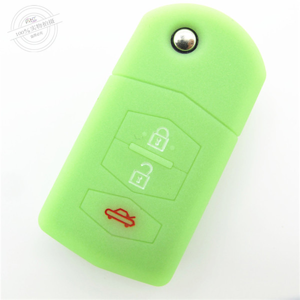 Mazda M6 key cases|covers|protectors|skins with logo for Mazda M3,3 buttons,a variety of colors,completely natural silicone.