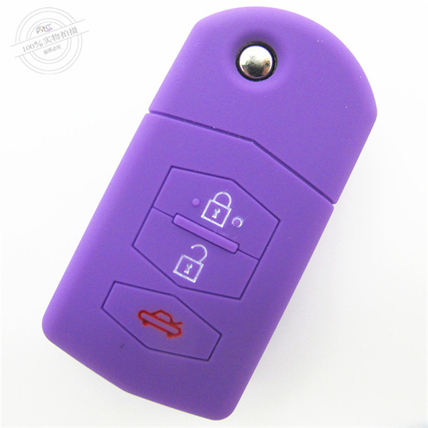 Mazda M6 key cases|covers|protectors|skins with logo for Mazda M3,3 buttons,a variety of colors,completely natural silicone.