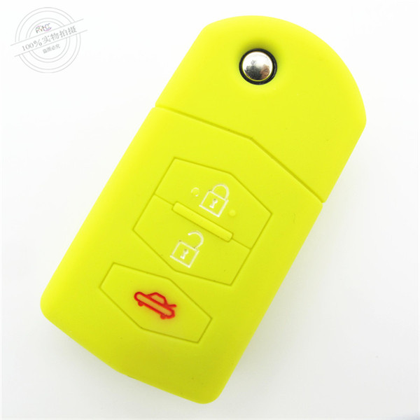 Mazda M6 key cases|covers|protectors|skins with logo for Mazda M3,3 buttons,a variety of colors,completely natural silicone.