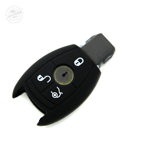 Original Factory Mercedes Silicone key cover|cases|protectors|skins with logo,9 colors completely natural silicone and 3 buttons for most Benz models