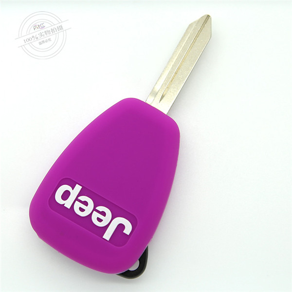 Jeep Free passengers key fob covers|cases|protectors|skins with logo for Compass|free light,8 colors,completely natural silicone.