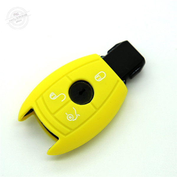 Original Factory Mercedes Silicone key cover|cases|protectors|skins with logo,9 colors completely natural silicone and 3 buttons for most Benz models