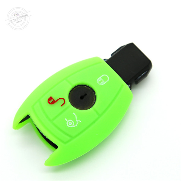 Original Factory Mercedes Silicone key cover|cases|protectors|skins with logo,9 colors completely natural silicone and 3 buttons for most Benz models