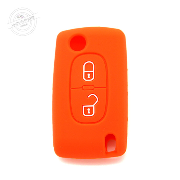 Citroen key remote cases|covers|protectors|skins without logo,2 Buttons,10 colors,completely natural silicone.