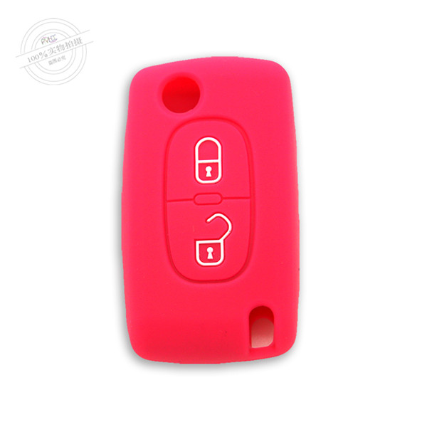 Citroen key remote cases|covers|protectors|skins without logo,2 Buttons,10 colors,completely natural silicone.