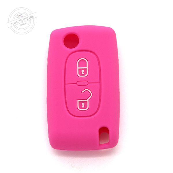 Citroen key remote cases|covers|protectors|skins without logo,2 Buttons,10 colors,completely natural silicone.