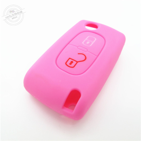 Citroen new Sega key remote covers|cases|protectors|skins without logo,2 Buttons,10 colors,completely natural silicone.