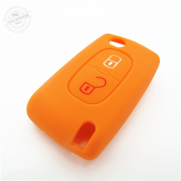 Citroen new Sega key remote covers|cases|protectors|skins without logo,2 Buttons,10 colors,completely natural silicone.