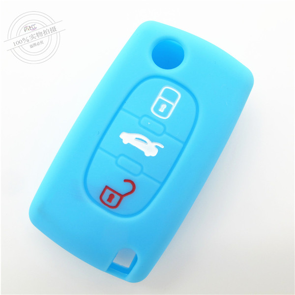 Citroen Sega key covers|cases|protectors|skins without logo,3 Buttons,10 colors,completely natural silicone.