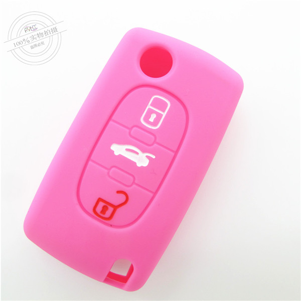 Citroen Sega key covers|cases|protectors|skins without logo,3 Buttons,10 colors,completely natural silicone.