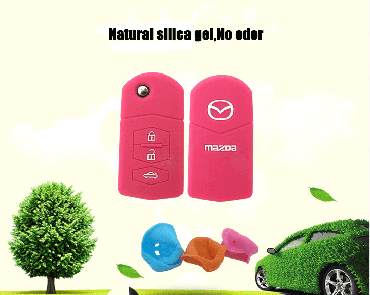 Mazda-M3-key-fob-covers-material, be made of 100% natural silicone material, which is non-toxic and environmental protection,without odor silicone car key case for Mazda. Mazda-M3-key-fob-covers-material, be made of 100% natural silicone material, which is non-toxic and environmental protection,without odor silicone car key case for Mazda.
