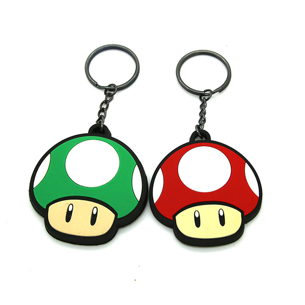 Rubber pvc keychains for any key